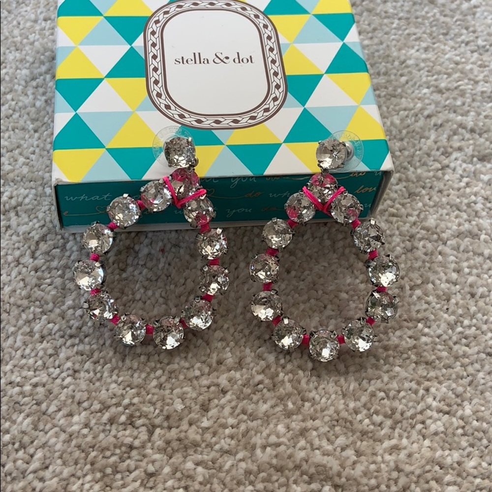 Stella Large Rhinestone Earrings